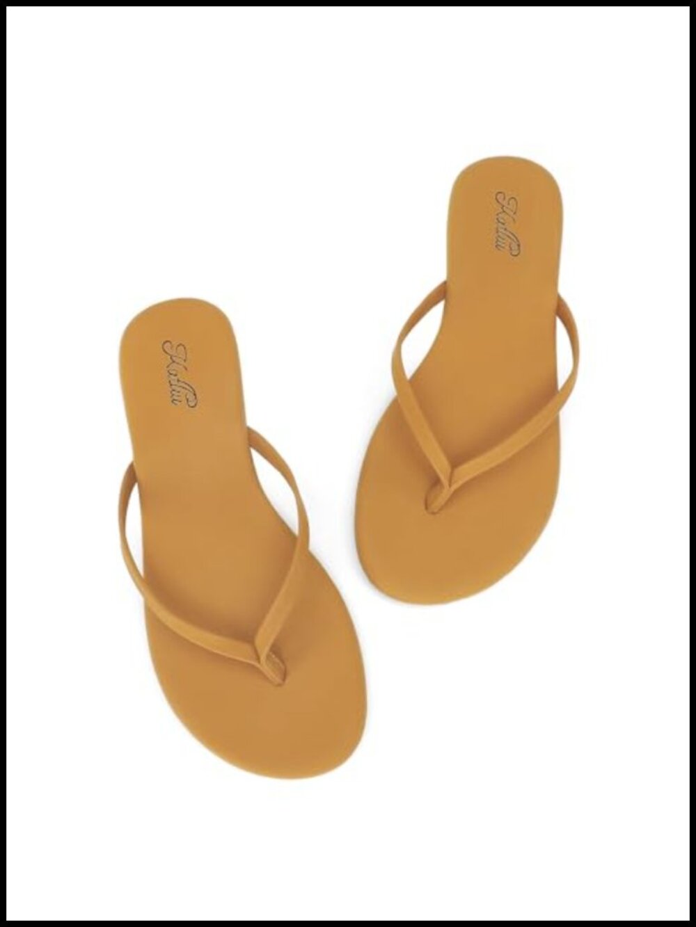Memory Foam Flip Flops Sandals, Cushioned Thong Sandals, Comfortable Beach